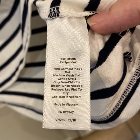 Talbots Petite striped tee size Medium Petite NWT - Picture 5 of 6
